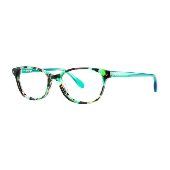 Lilly Pulitzer Brynn Eyeglasses Aqua-Tortoise 51mm - Picture 1 of 1